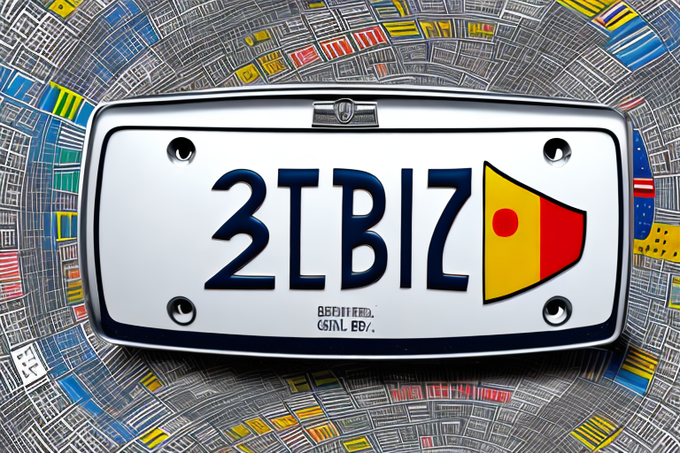 A german car license plate with the initials "bd"