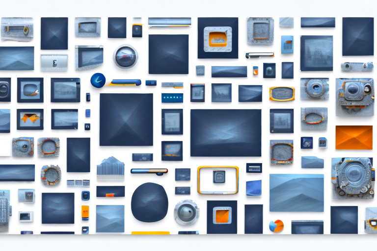 A variety of software tools symbolically represented as different types of photo frames