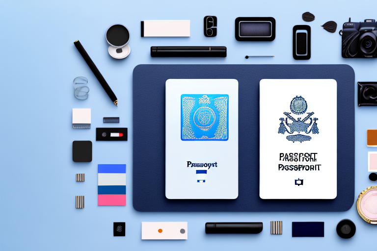 A smartphone displaying a passport photo application