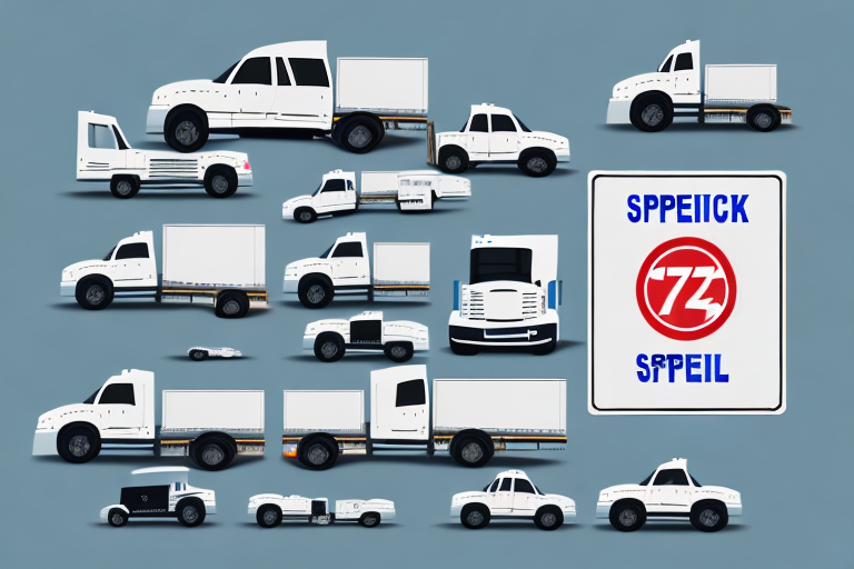 A variety of truck signs