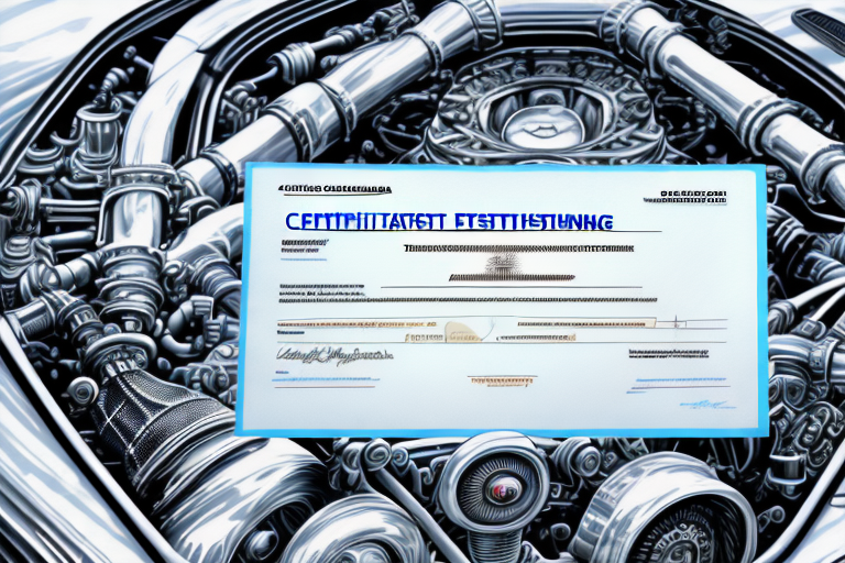 A vehicle registration certificate (zulassungsbescheinigung teil 1) with a focus on the engine displacement (hubraum) section