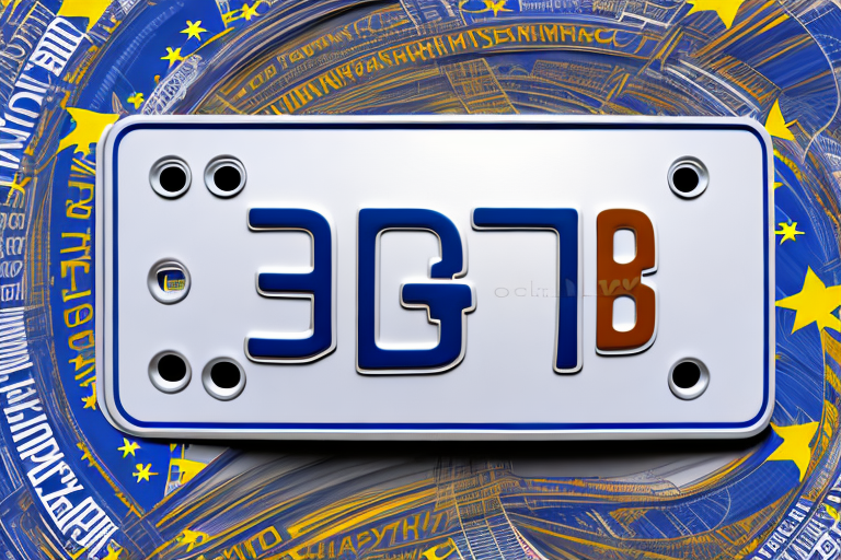 A european license plate with the letters "bg"