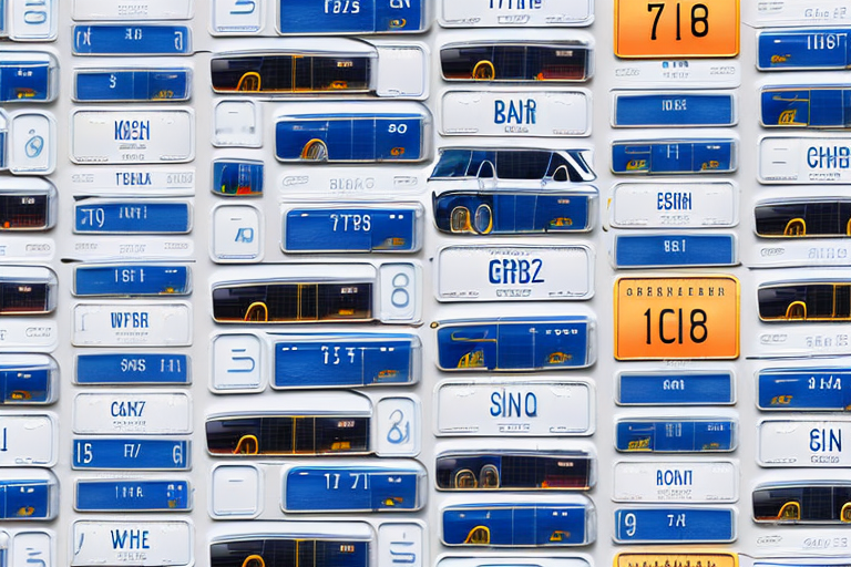 A variety of german car license plates on a scenic backdrop of german roads and landmarks