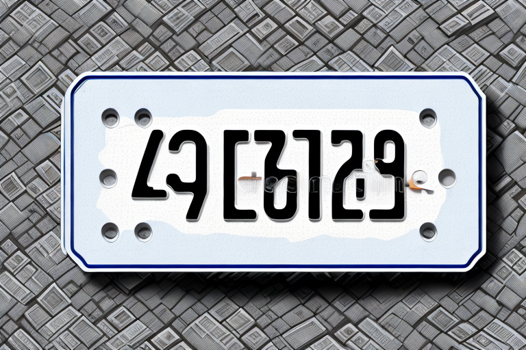 A german license plate with the standard dimensions