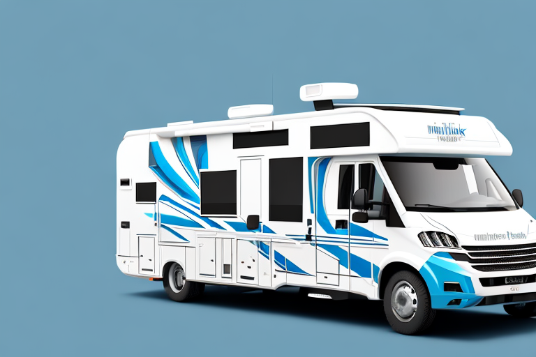 A gfk motorhome with a glossy finish