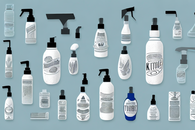Several different types of spray bottles