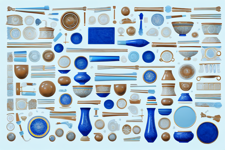 Various ceramic items such as dishes