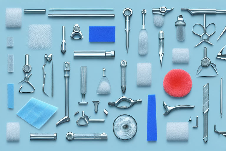 Various tools and products used for glass polishing