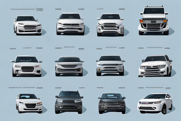 Several different types of compact cars