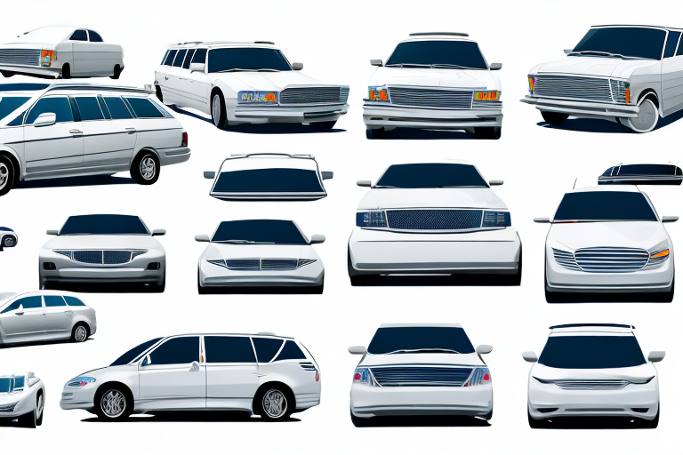 Several different types of family cars
