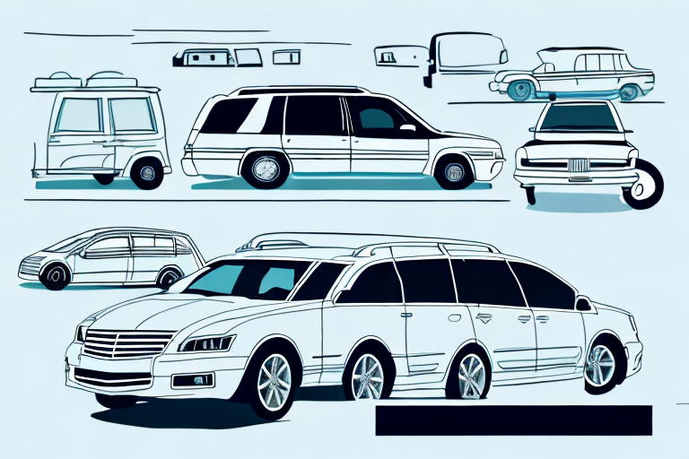 Several different styles of spacious family cars