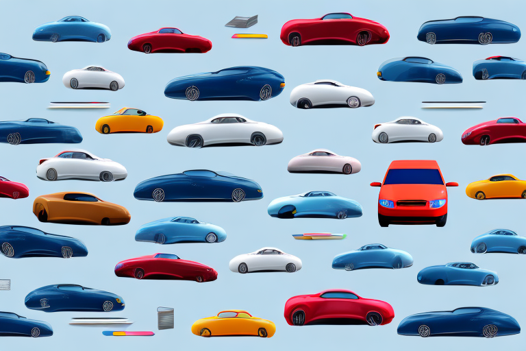 A variety of cars in different shapes and colors