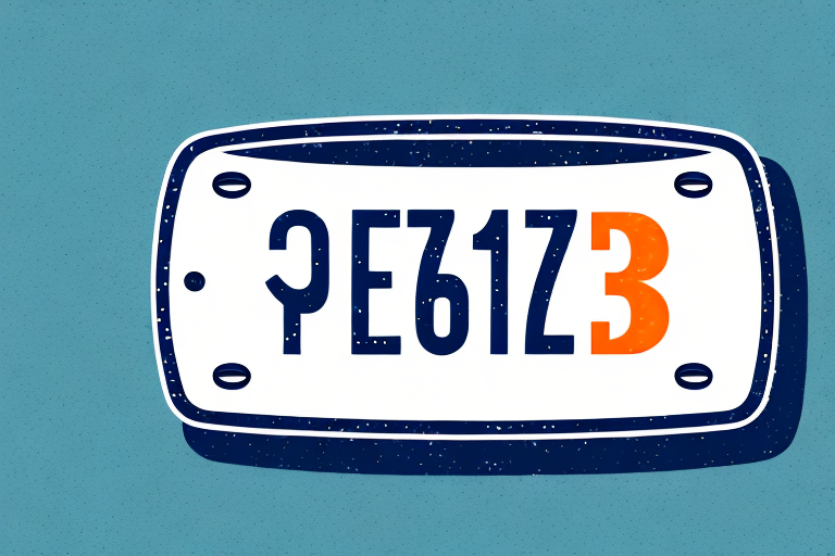 A daily license plate attached to a car