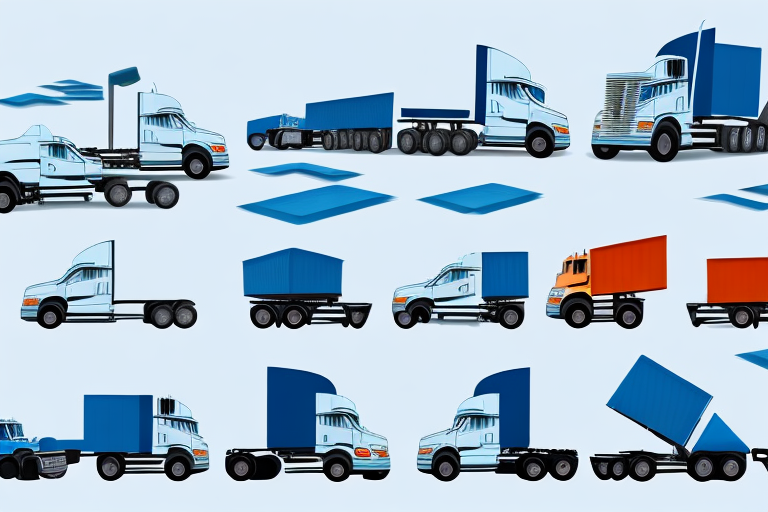 A variety of different types of trucks