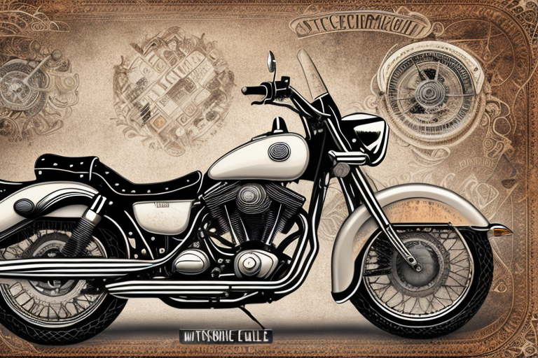 Several iconic classic motorcycles