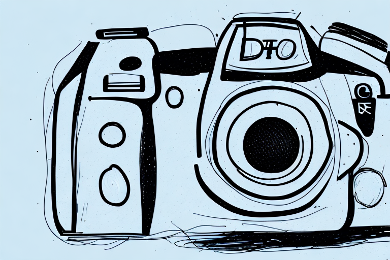 A dslr camera with its various settings such as aperture